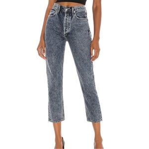 Agolde Riley High Rise Straight Crop Jeans